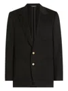 Dolce & Gabbana Buttoned Jacket In Black