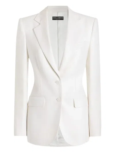 Dolce & Gabbana Buttoned Jacket In White