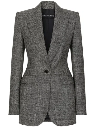 DOLCE & GABBANA BUTTONED LONG-SLEEVE BLAZER