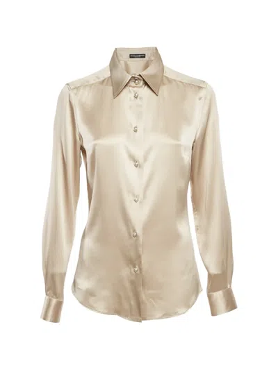 Pre-owned Dolce & Gabbana Buttoned Shirt In Neutral
