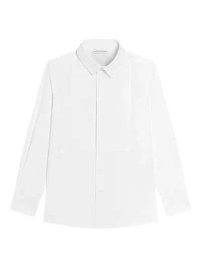 Dolce & Gabbana Kids' Buttoned-up Cotton Shirt In White