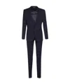 Dolce & Gabbana Buttoned Up Formal Suit In Black