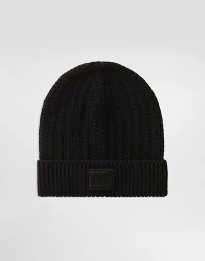 Dolce & Gabbana Cable-knit Hat In Brown
