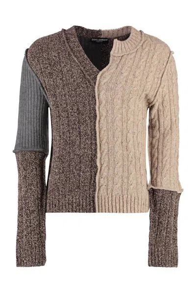 DOLCE & GABBANA DOLCE & GABBANA CABLE KNIT SWEATER