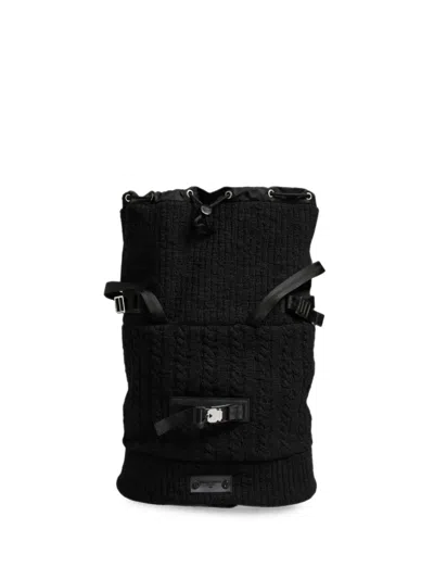 Dolce & Gabbana Cable-knit Backpack In Pattern