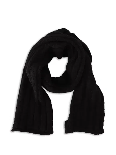 Dolce & Gabbana Virgin Wool Knitted Unisex Winter Shawl Scarf In Black