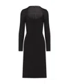 Dolce & Gabbana Cady Midi Dress In Black