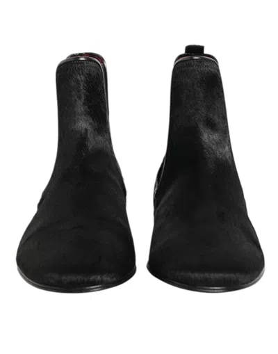 DOLCE & GABBANA DOLCE & GABBANA CALF AND KANGAROO LEATHER CHELSEA BOOT