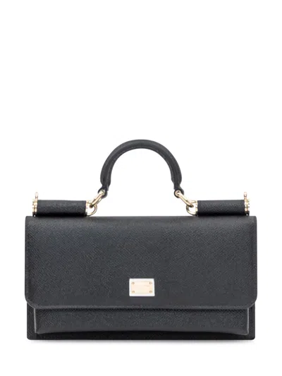 Dolce & Gabbana Embossed-iguana Leather Clutch Bag In Black