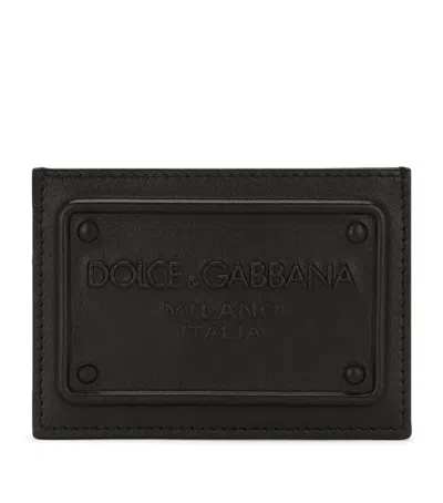DOLCE & GABBANA CALF LEATHER CARD HOLDER