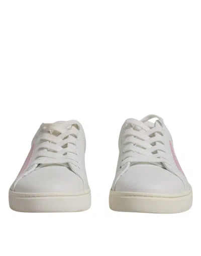Dolce & Gabbana Calf Leather Low-top Sneaker In White