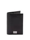 Dolce & Gabbana Calf Leather Passport Holder In Black