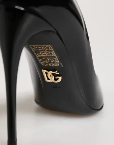 Dolce & Gabbana Calf Leather Stiletto Pump In Black