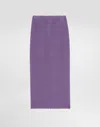 Dolce & Gabbana Calf-length Crochet Skirt In Purple