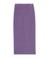 Dolce & Gabbana Calf-length Crochet Skirt In Purple