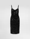 Dolce & Gabbana Sweetheart-neck Sequinned Minidress In Multicolor