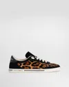 Dolce & Gabbana Calf Saint Tropez Light Sneakers With Print In Animal Print