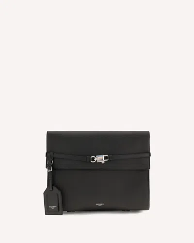 Dolce & Gabbana Calf-leather Shoulder Bag In Nero