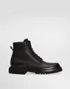 Dolce & Gabbana Calfskin Ankle Boots In Black