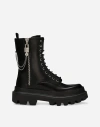 Dolce & Gabbana Stiefeletten Mit Ketten In Black