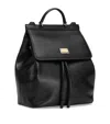Dolce & Gabbana Leather Backpack In Black