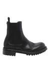 Dolce & Gabbana Chunky Sole Round Toe Ankle Boots In Animal Print