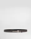 Dolce & Gabbana Calfskin Belt In Grey