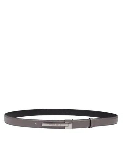 DOLCE & GABBANA DOLCE & GABBANA CALFSKIN BELT WITH BUCKLE