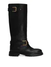 Dolce & Gabbana Calfskin Biker Boots In Multi