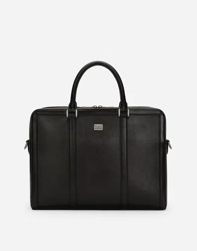 DOLCE & GABBANA CALFSKIN BRIEFCASE