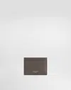 Dolce & Gabbana Calfskin Card Holder In Grey