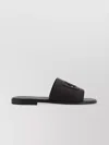 DOLCE & GABBANA CALFSKIN CUT-OUT SLIDE SANDALS