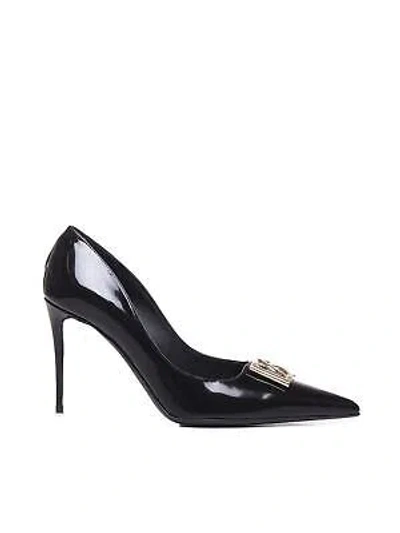 Pre-owned Dolce & Gabbana Calfskin Décolleté In Black