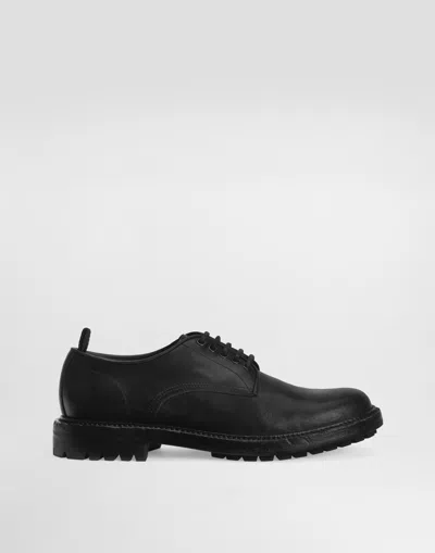 DOLCE & GABBANA CALFSKIN DERBY SHOES