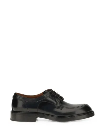 Dolce & Gabbana Brushed Leather Sneakers For Men In Black