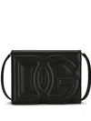 Dolce & Gabbana Calfskin Dg Logo Bag In Blu