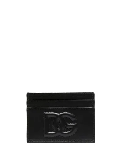Dolce & Gabbana Calfskin Dg Logo Card Holder Accessories