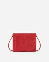 Dolce & Gabbana Calfskin Dg Logo Crossbody Bag In Red