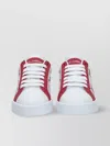 Dolce & Gabbana Calfskin Floral Low-top Sneakers