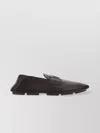 DOLCE & GABBANA CALFSKIN HAMMERED LEATHER DRIVER LOAFERS