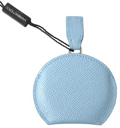 Dolce & Gabbana Calfskin Leather Coin Purse In Blue