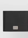 Dolce & Gabbana Black Textured Calf Leather Bi-fold Wallet