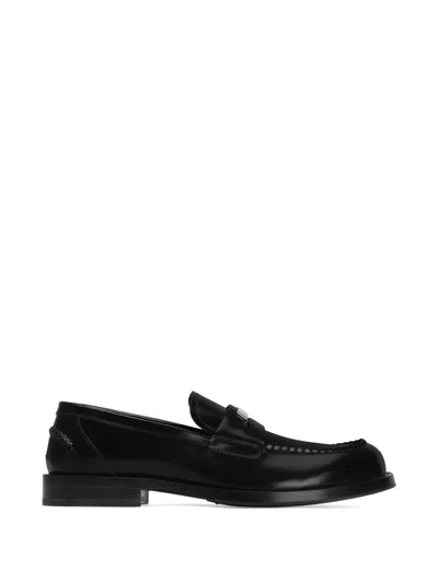 Dolce & Gabbana Polished Penny Loafer In Black