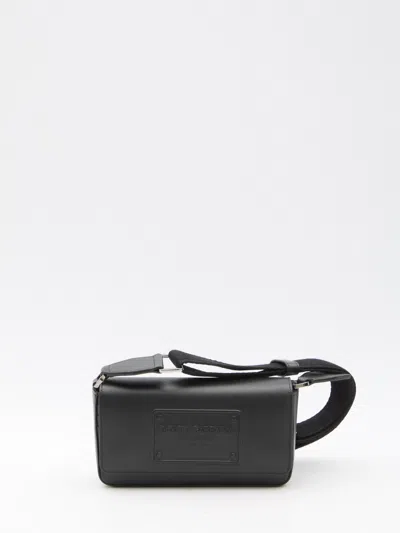Dolce & Gabbana Calfskin Mini Bag In Black