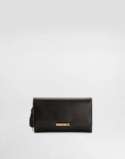 Dolce & Gabbana Calfskin Mini Bag In Black