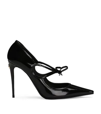 DOLCE & GABBANA CALFSKIN MUN PUMPS 105