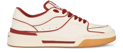 Dolce & Gabbana Calfskin Nappa New Roma Sneakers In Multicolor