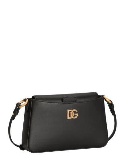 Dolce & Gabbana Calfskin Phone Bag For Women In Black