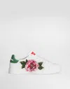 Dolce & Gabbana Portofino Calfskin Light Sneakers In Multicolor
