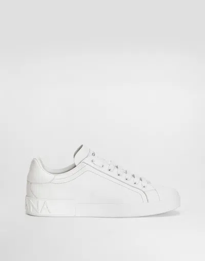 DOLCE & GABBANA CALFSKIN PORTOFINO SNEAKERS